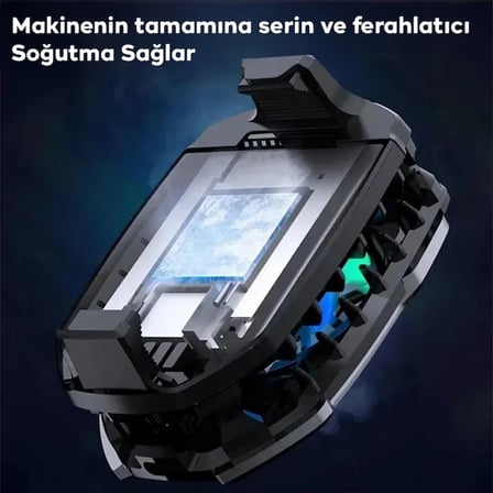 Mobil Oyun Aksesuarı Memo DLA8 Cep Telefon Soğutma Fanı Radyatör Soğutucu Rgb LED Işıklı Siyah