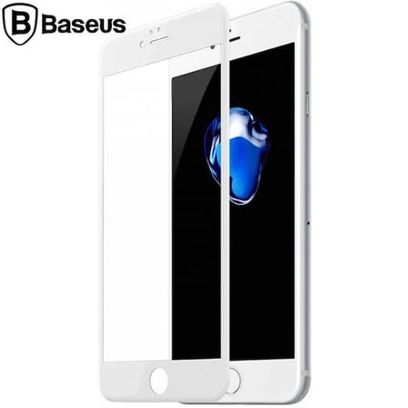 Baseus İPhone 6/ 6S 3D Full Kaplama Kırılmaz Cam Ekran Koruyucu-(5775) — Renk: Siyah