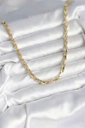 Pirinç Gold Renk 60 cm Zincir Kadın Kolye 5886