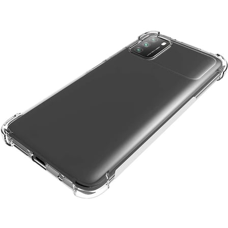 Xiaomi Uyumlu POCO M3 Kamera Korumalı Shockproof Darbe Emici Silikon Kılıf-(5775)