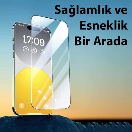 Baseus iPhone 15 Plus Privacy Hayalet Full Koruma Cam Ekran Koruyucu-(5775) — Renk: Şeffaf 2