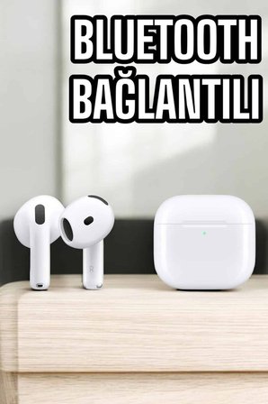 4.Nesil Kaliteli TWS Android ve İOS Uyumlu Mikrofonlu Kulaklık