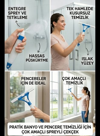 Silecekler HBNET Pratik Sprey Mekanizmalı Cam Sileceği