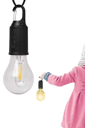 Taşınabilir Askılı Ampul Kamp Lambası Askılı Type-C Şarjlı Bahçe Lambası
