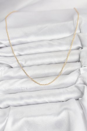 CM 14K Gold Renk Burgu Model 60 cm Kadın Kolye 5886