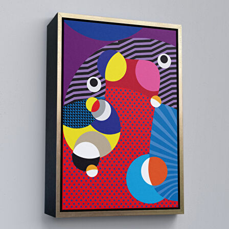 Beyaz Çerçeveli Spiritual Gözler Tablosu