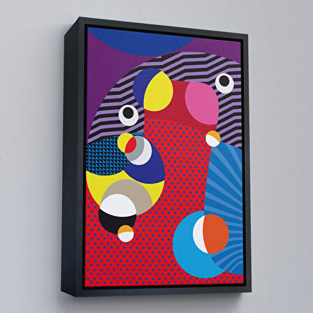 Kahverengi Çerçeveli Spiritual Gözler Tablosu