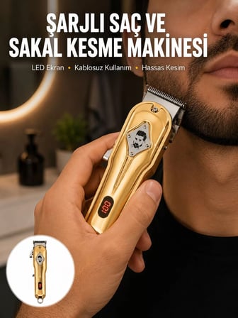 Ergonomik Tasarımlı Hafif ve Taşınabilir Profesyonel Tıraş Makinesi Yeni Nesil