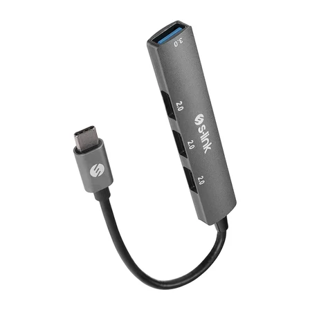 S-LINK SW-U324 Type-C to 3xUSB 2.0 1xUSB 3.0 Metal USB HUB(1923)