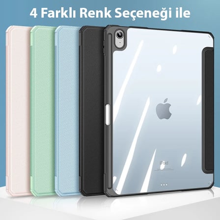 Dux Ducis iPad 10.2 2022 Kılıf Toby Series Kalem Yerli Manyetik Kapaklı Kılıf-(5775) — Renk: Siyah