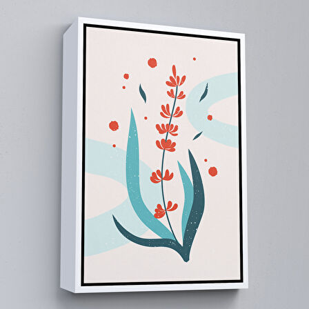 Altın Çerçeveli Renkli Çiçek Tablosu