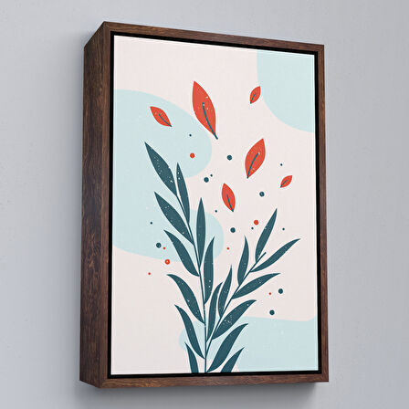 Altın Çerçeveli Renkli Çiçek Tablosu