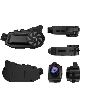 Motosiklet Kask Kamera Sistemi Gece Görüş Destekli Bluetooth ve Uzun Pil