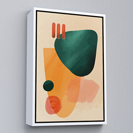 Altın Çerçeveli İskandinav Soyut Tablo