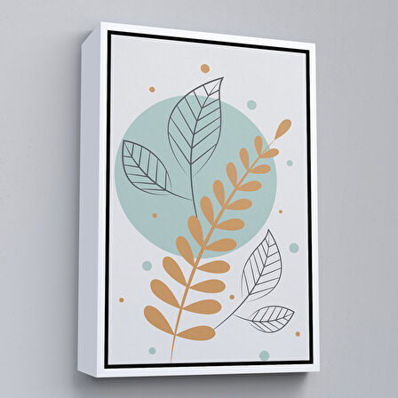 Siyah Çerçeveli İskandinav Soyut Tablo