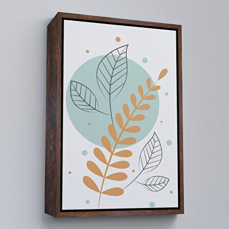 Siyah Çerçeveli İskandinav Soyut Tablo