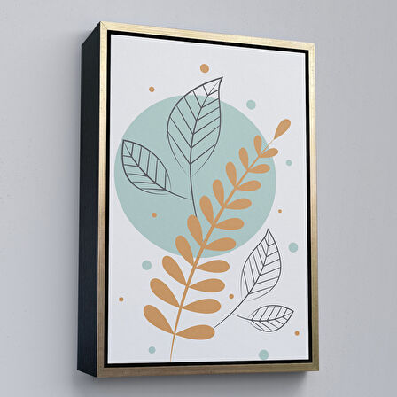 Siyah Çerçeveli İskandinav Soyut Tablo