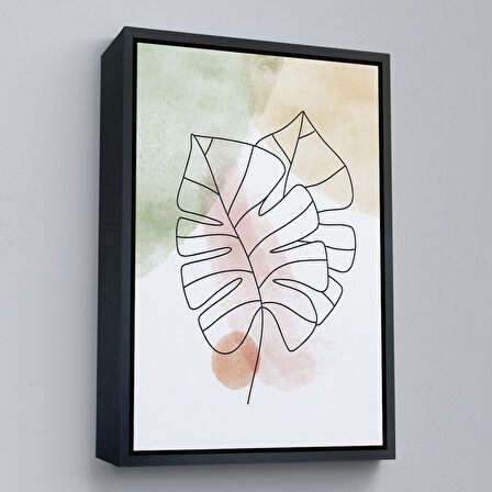 Altın Çerçeveli İskandinav Soyut Tablo