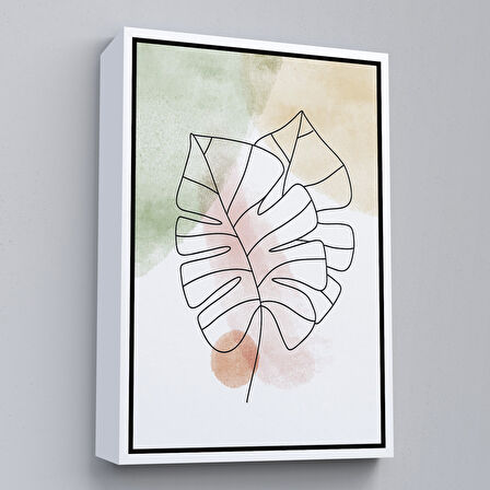 Altın Çerçeveli İskandinav Soyut Tablo