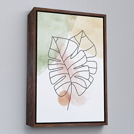 Altın Çerçeveli İskandinav Soyut Tablo