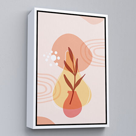 Siyah Çerçeveli İskandinav Soyut Tablo