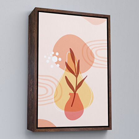 Siyah Çerçeveli İskandinav Soyut Tablo