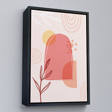 Altın Çerçeveli İskandinav Soyut Tablo