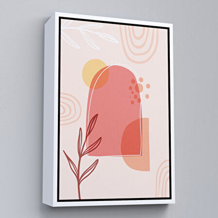 Altın Çerçeveli İskandinav Soyut Tablo