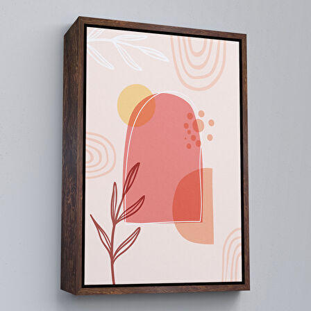 Altın Çerçeveli İskandinav Soyut Tablo