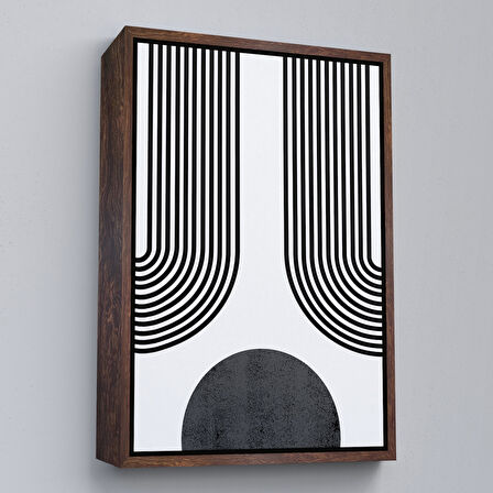 Siyah Çerçeveli Çocuk Odası Sevimli Yavru Ayı Tablosu