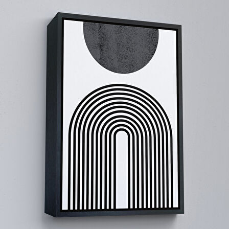 Siyah Çerçeveli Kız Çocuk Odası Sevimli Yavru Tilki Tablosu