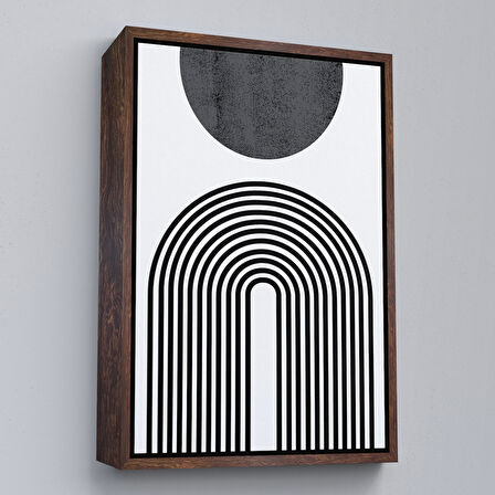 Siyah Çerçeveli Kız Çocuk Odası Sevimli Yavru Tilki Tablosu