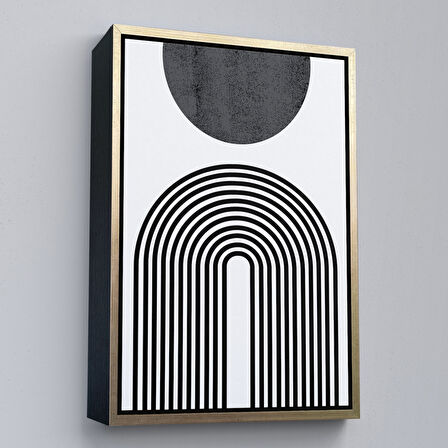 Siyah Çerçeveli Kız Çocuk Odası Sevimli Yavru Tilki Tablosu