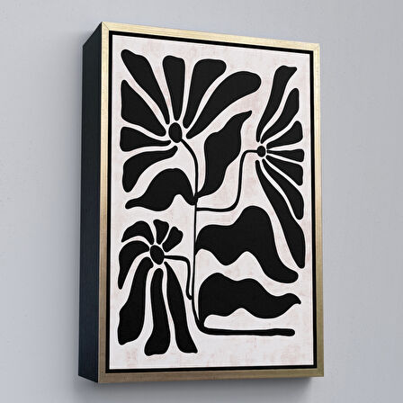 Altın Çerçeveli Çocuk Odası Sevimli Yavru Kaplan Tablosu