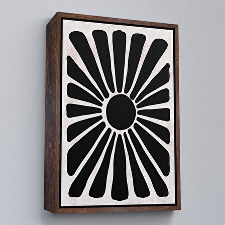 Kahverengi Çerçeveli Çocuk Odası Sevimli Yavru Aslan Tablosu