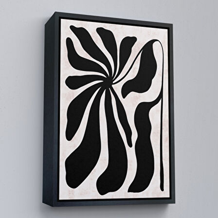 Siyah Çerçeveli Çocuk Odası Sevimli Yavru Fil Tablosu