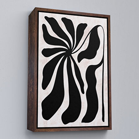 Siyah Çerçeveli Çocuk Odası Sevimli Yavru Fil Tablosu