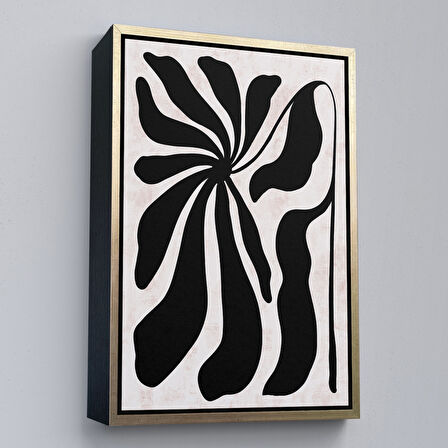 Siyah Çerçeveli Çocuk Odası Sevimli Yavru Fil Tablosu