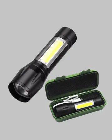 4 Mod Şarjlı Işıldak | Ultra Güçlü Cree LED | Su Geçirmez Alüminyum Gövde
