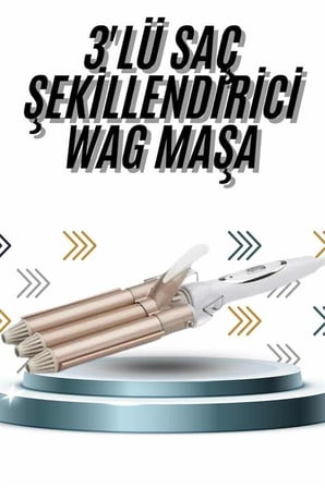 Saç Maşası Wag Maşa Profesyonel Şekillendirici İyon Özellikli Isı Kademeli