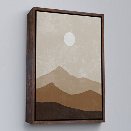 Altın Çerçeveli Çocuk Odası Sevimli Yavru Tilki Tablosu