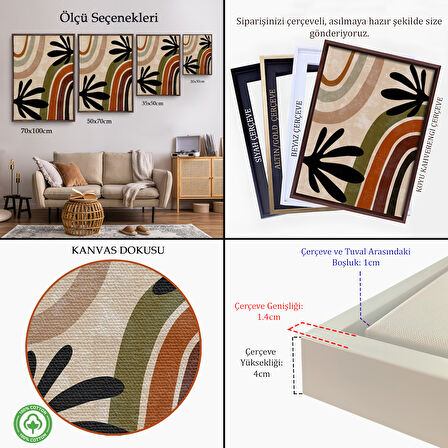 Altın Çerçeveli Çocuk Odası Sevimli Gökkuşağı Tablosu