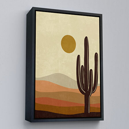 Kahverengi Çerçeveli Balon ile Uçan Sevimli Yavru Panda Tablosu