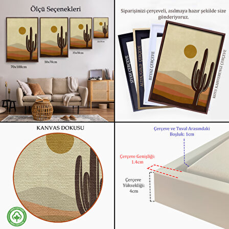 Kahverengi Çerçeveli Balon ile Uçan Sevimli Yavru Panda Tablosu