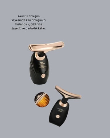 Yüz ve Boyun İçin Cilt Sıkılaştırıcı Masaj Cihazı