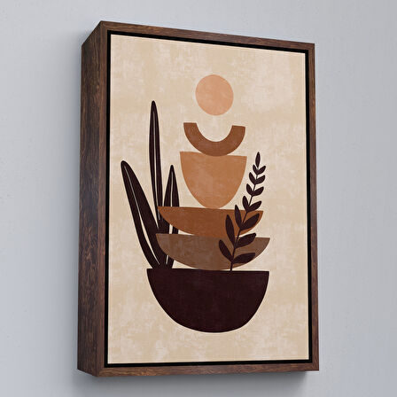 Siyah Çerçeveli Kız Çocuk Odası Sevimli Yavru Tilki Tablosu