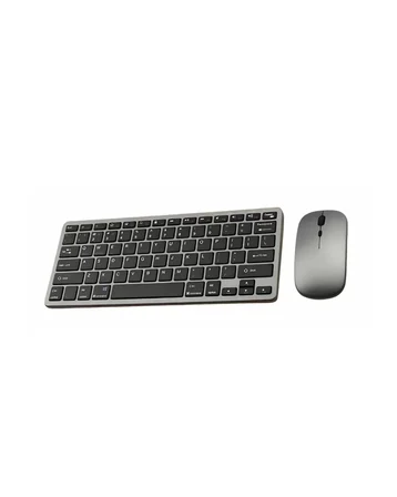 Şarjlı Kablosuz Klavye ve Mouse Seti Kompakt Taşınabilir Tasarım