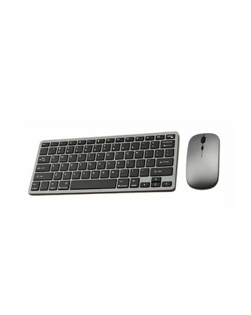 Şarjlı Kablosuz Klavye ve Mouse Seti Kompakt Taşınabilir Tasarım