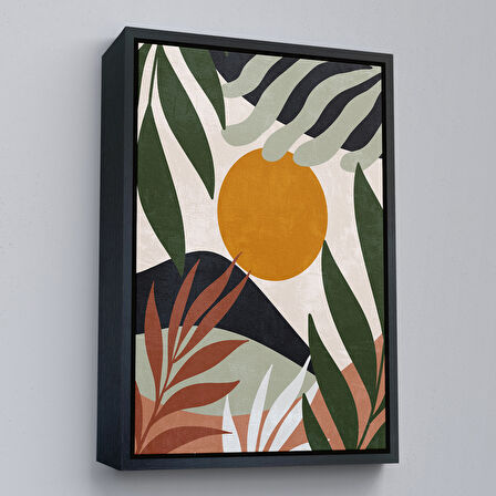 Altın Çerçeveli Kız Çocuk Odası Sevimli Tavşan Tablosu