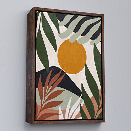 Altın Çerçeveli Kız Çocuk Odası Sevimli Tavşan Tablosu